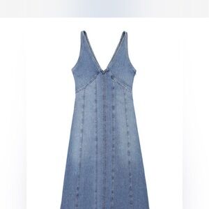 Zara Women's Blue Denim Overalls